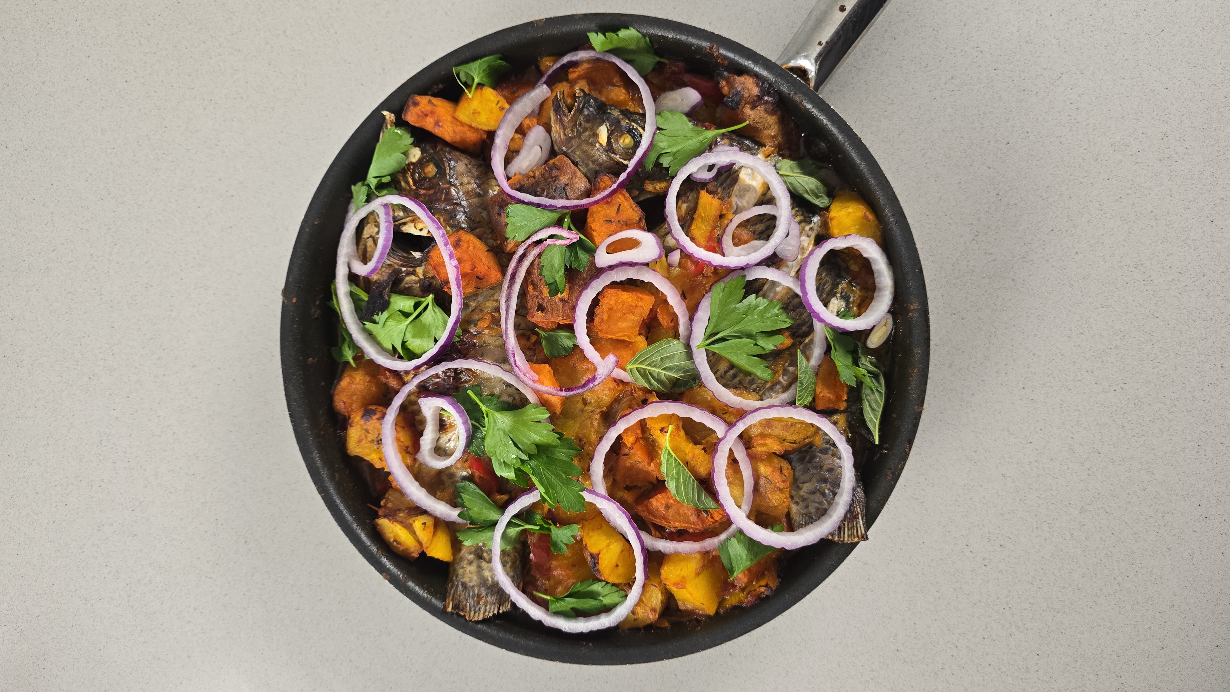 Plantain with Fish Platter